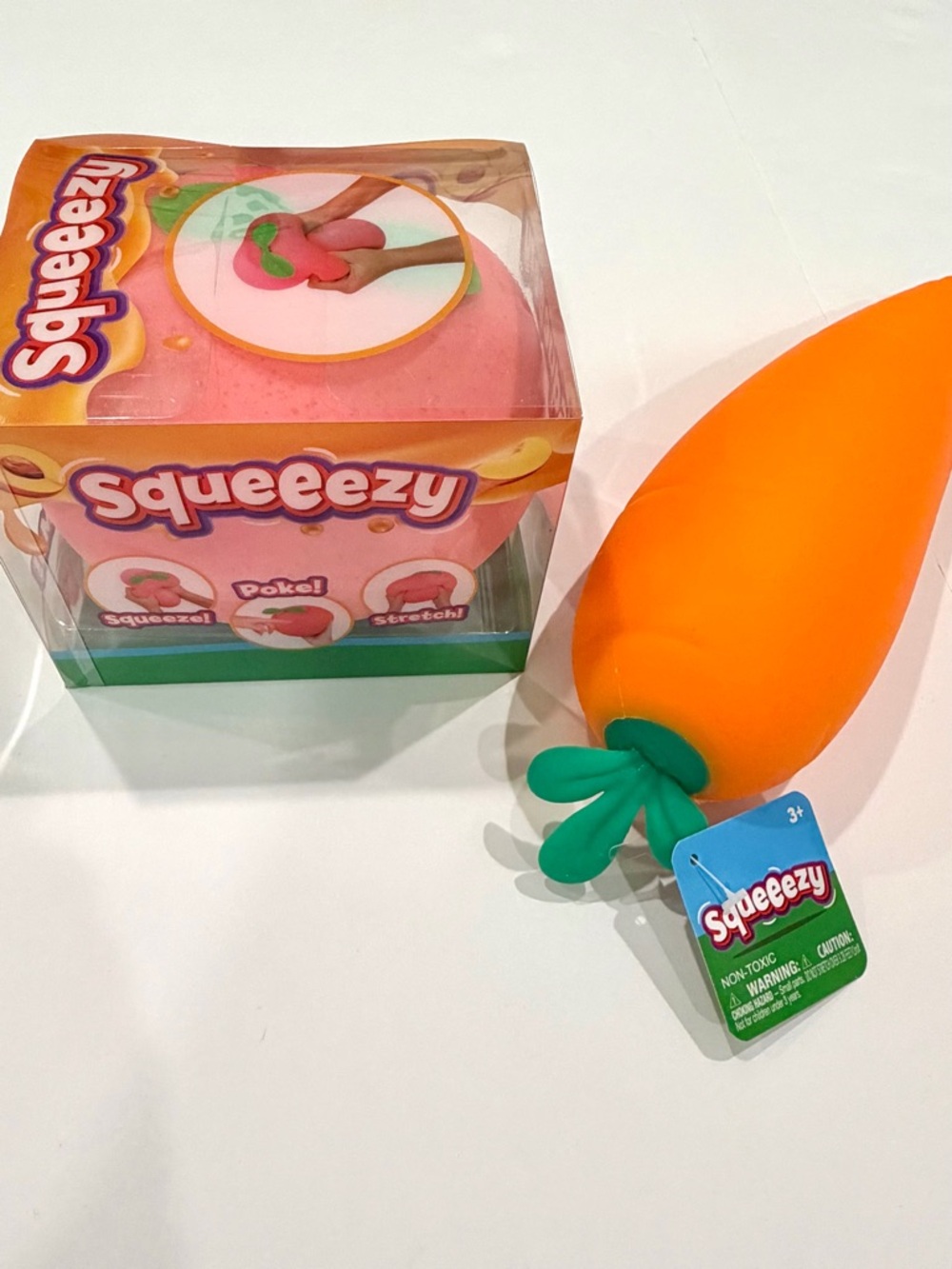 Sunny Days Squeeezy Kids Toy Fruit Stress Squeeze Squishy Set